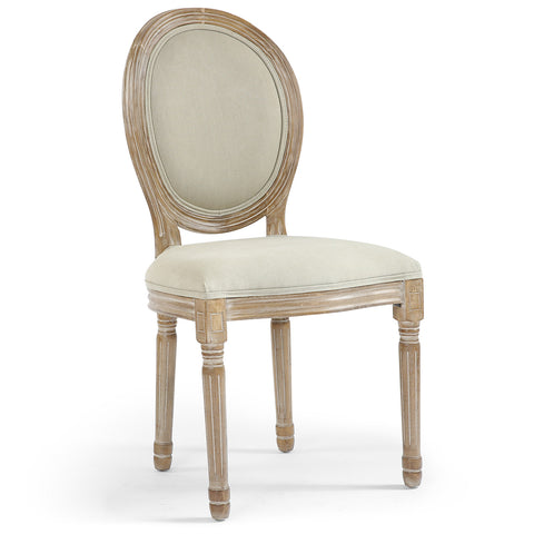 Lot de 20 chaises de style, chaises Louis XVI tissu beige
