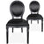 Lot de 20 punaises noires en simili