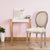 Lot de 2 chaises médaillon Adria en tissu beige