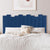 Tête de lit Arrias en velours 160 cm bleu