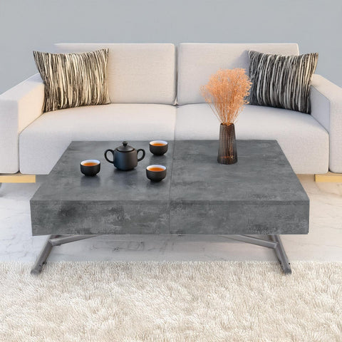 Mesa elevable Appo efecto hormigón