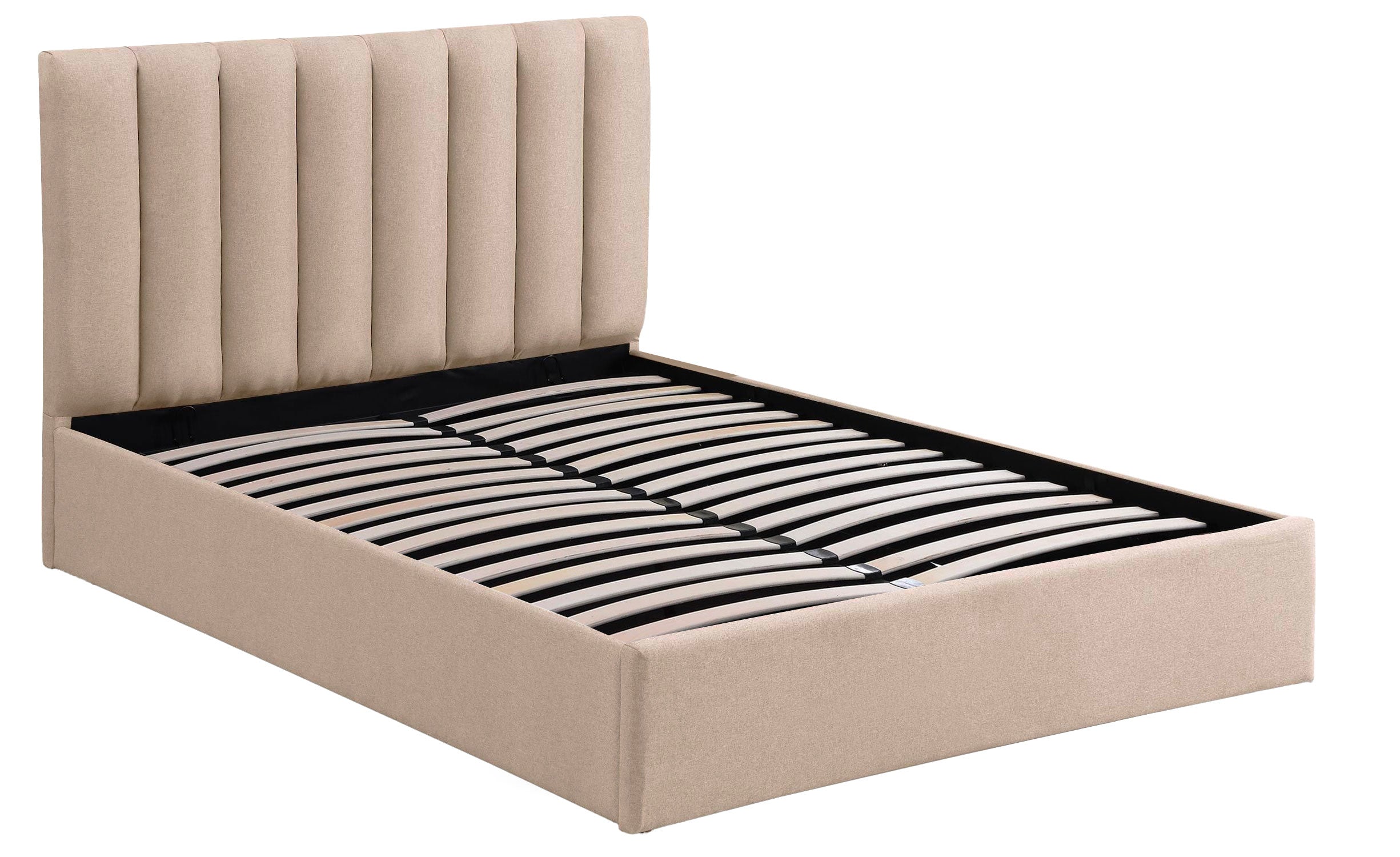 Pack Lit-coffre Songe + Matelas Bedream 160x200cm Tissu Beige