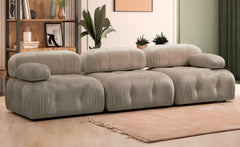 Canapé design modulable Hollywood Velours Taupe