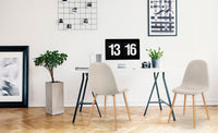 Lot de 4 tabourets Alcelio tissu beige