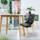 Lot de 2 chaises Aimles scandinaves chêne clair et noir