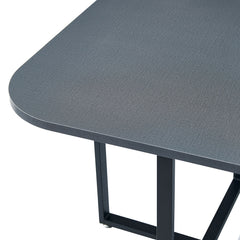 Table et chaises Oslo Gris et Tissu Gris