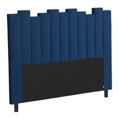 Tête de lit Arrias en velours 160 cm bleu
