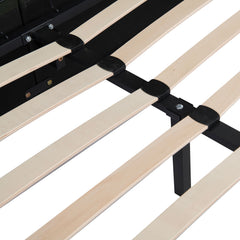 Lit-coffre complet avec tablettes et ports USB intégrés Lukas 180x200cm Tissu Vert