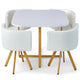 Ensemble table à manger et 4 chaises scandinaves blanches
