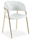 Lot de huit chaises Azia bouclette crème