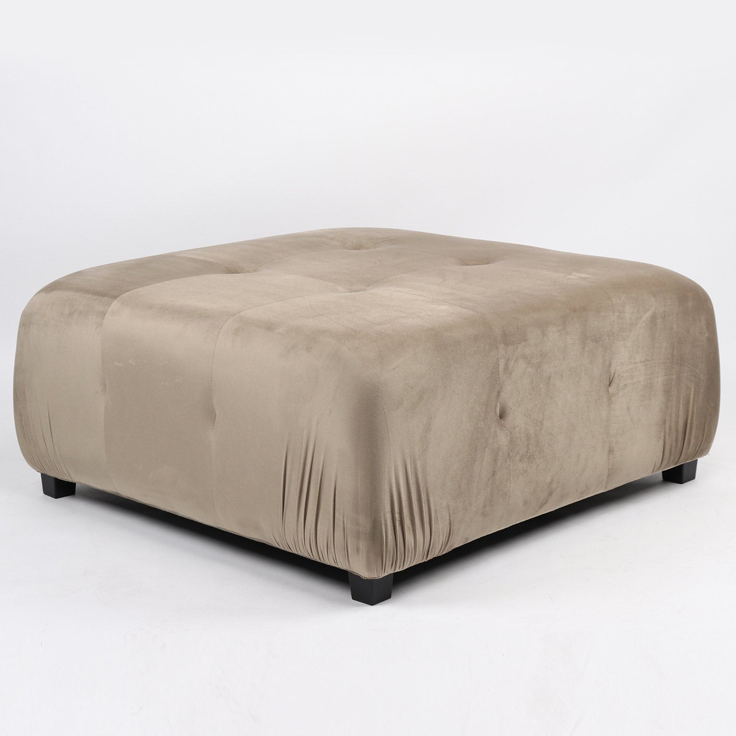 Canapé design modulable et transformable Hollywood Velours Taupe