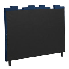 Tête de lit Arrias en velours 160 cm bleu