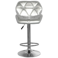 La chaise de bar matelassée Lizie Argent