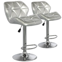 Lot de 2 chaises de bar Lizie Argent