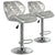 Lot de 2 chaises de bar Lizie Argent
