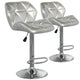 Lot de 2 chaises de bar Lizie Argent