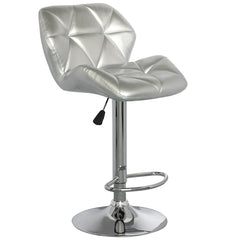 La chaise de bar matelassée Lizie Argent