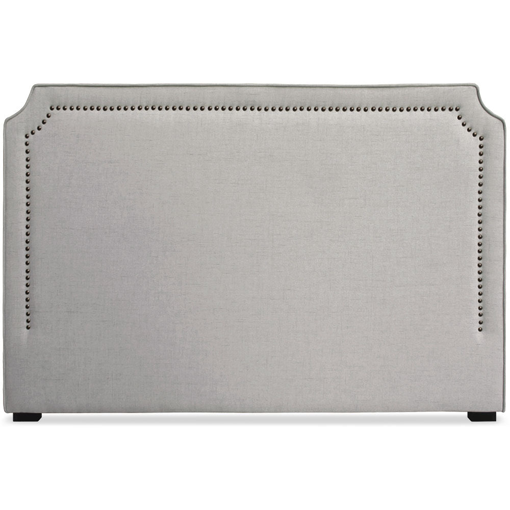 Tête de lit Milana 180cm Tissu Beige avec clous de tapissier