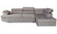 Canapé d'angle convertible taupe avec accoudoir droit