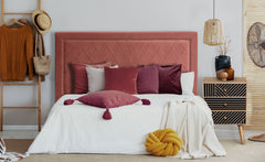 Tête de lit Meghan 160cm Velours Rose