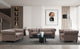 Fauteuil Abir au design rétro en simili cuir