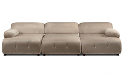Canapé design modulable Hollywood Velours Taupe