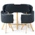 Ensemble table et chaises scandinaves noir