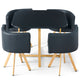 Ensemble table et chaises scandinaves noir