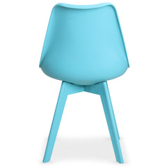 Chaise vue de dos Juno rouge
