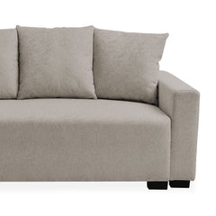 Canapé d'angle convertible moderne Gwendal Tissu kaki