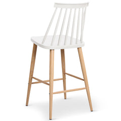 Chaise haute scandinave blanche Trouville vue arrière