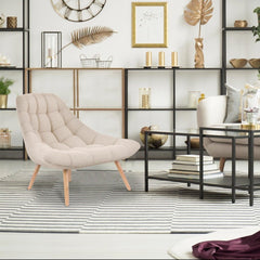 Fauteuil Danios Tissu Beige