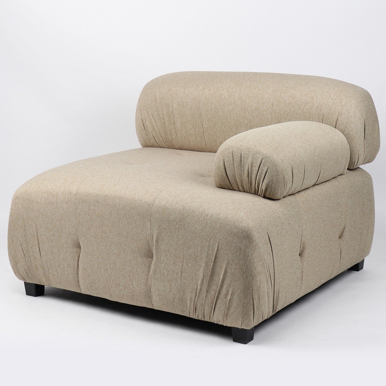 Canapé design modulable et transformable Hollywood Tissu Taupe clair