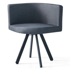 Table et chaises Oslo Gris et Tissu Gris