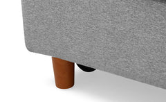 Banquette convertible 2 places Billin tissu gris