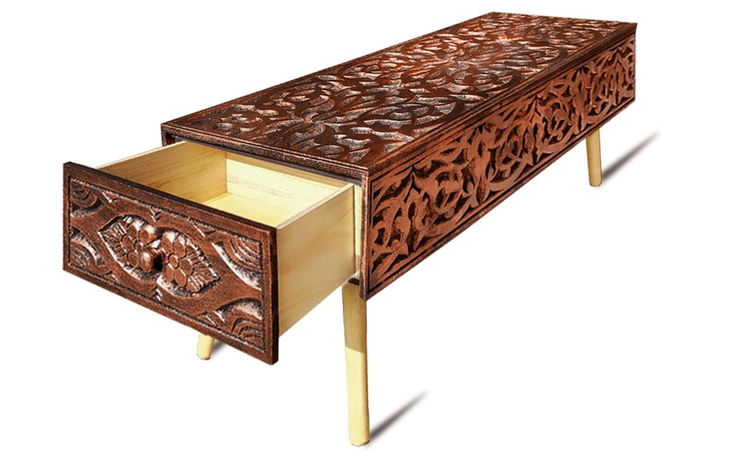 Bout de lit Jadida Cuivré