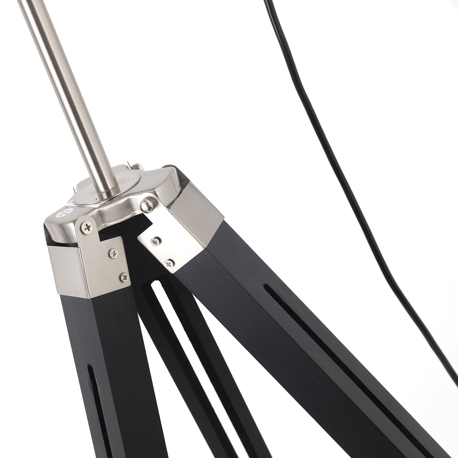Lampadaire Apollon style cinéma Noir et Or