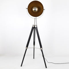 Lampadaire Apollon style cinéma Noir et Or