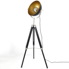 Lampadaire Apollon style cinéma Noir et Or