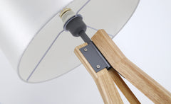 Lampadaire scandinave Wanda Bois et Blanc