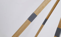 Lampadaire scandinave Wanda Bois et Blanc