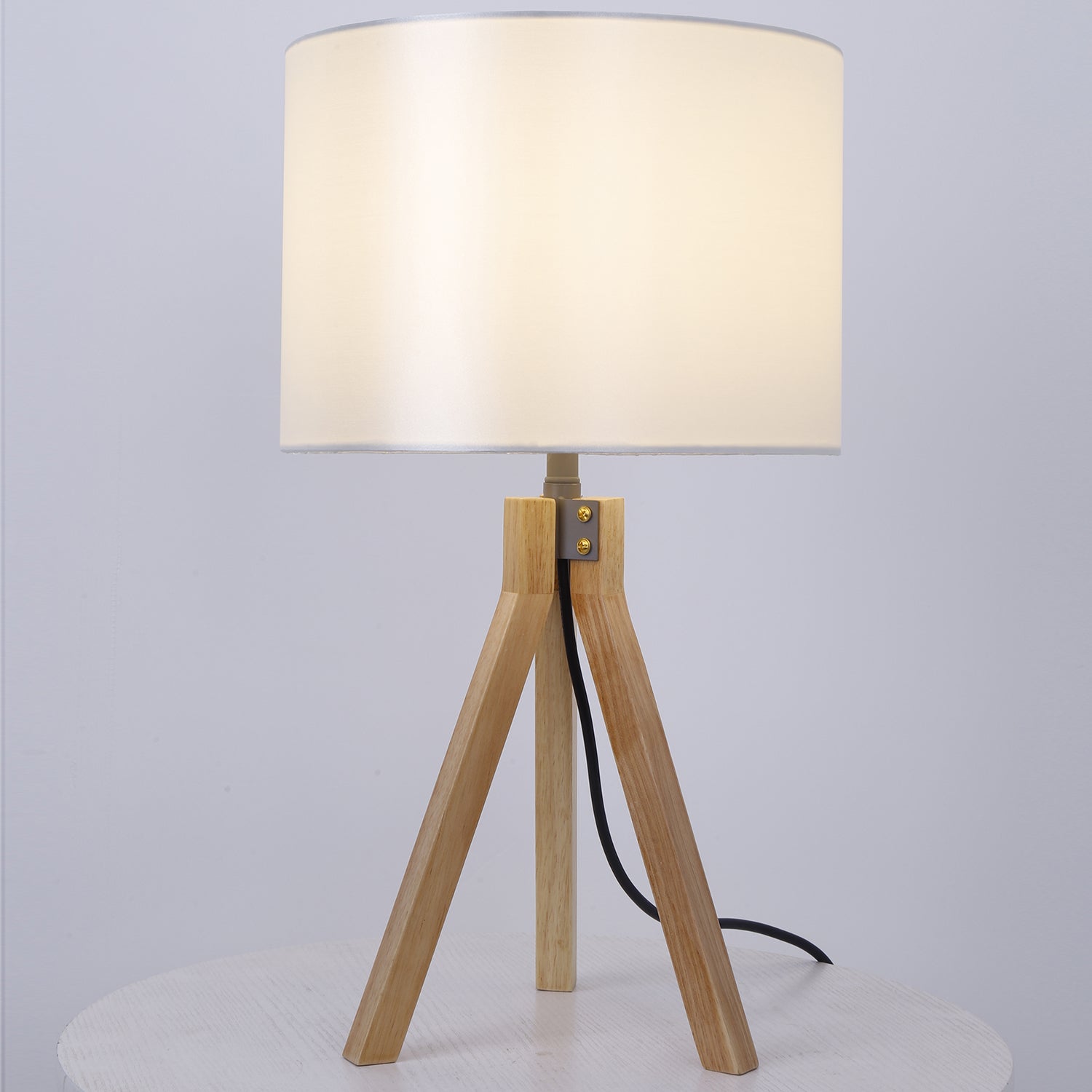 Lampe de table Wanda Bois et Blanc