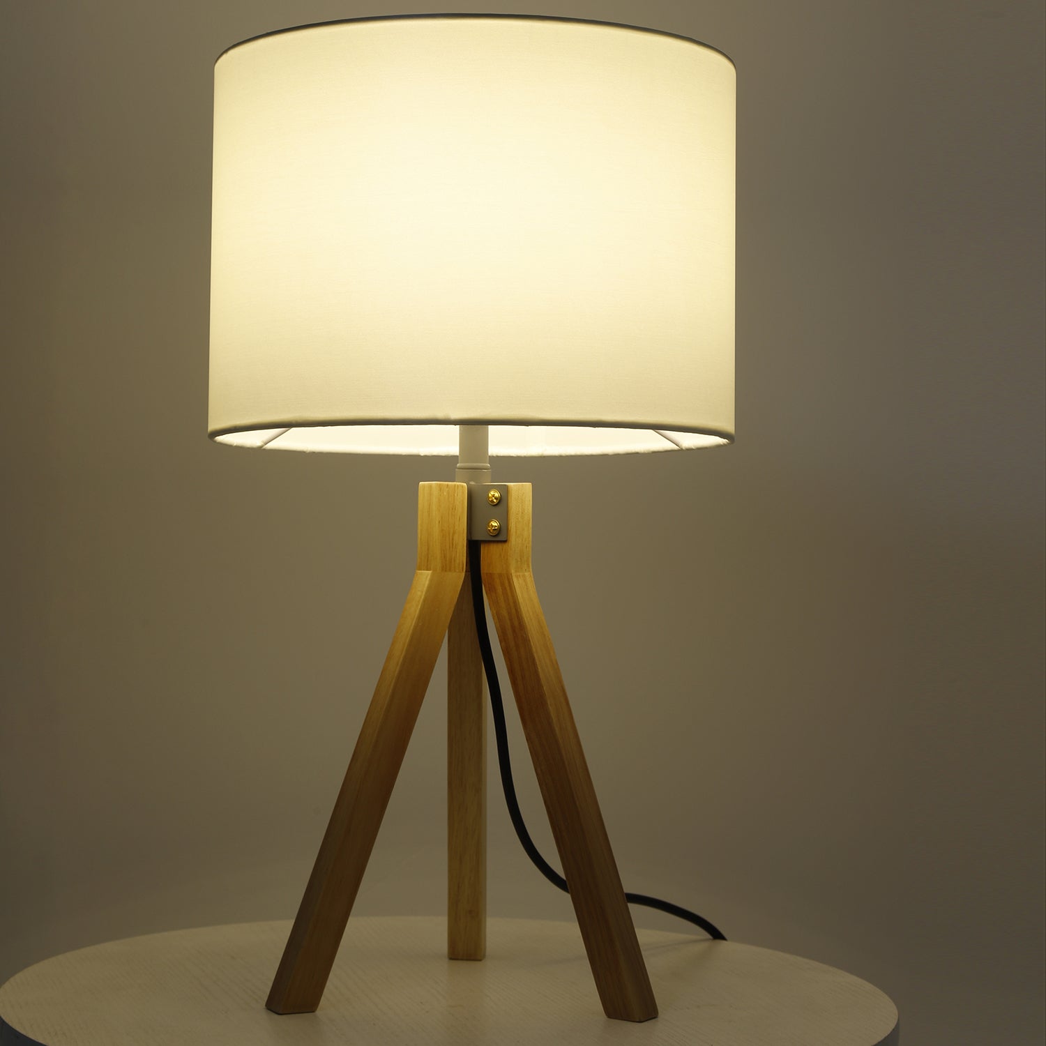 Lampe de table Wanda Bois et Blanc