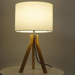 Lampe de table Wanda Bois et Blanc