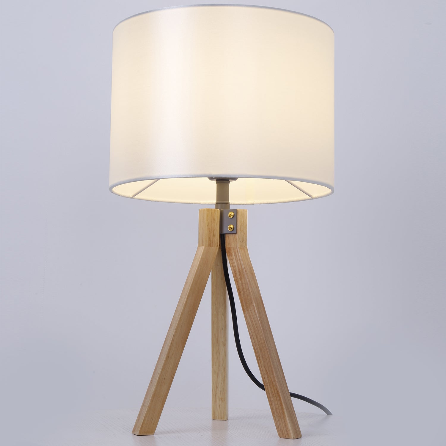 Lampe de table Wanda Bois et Blanc