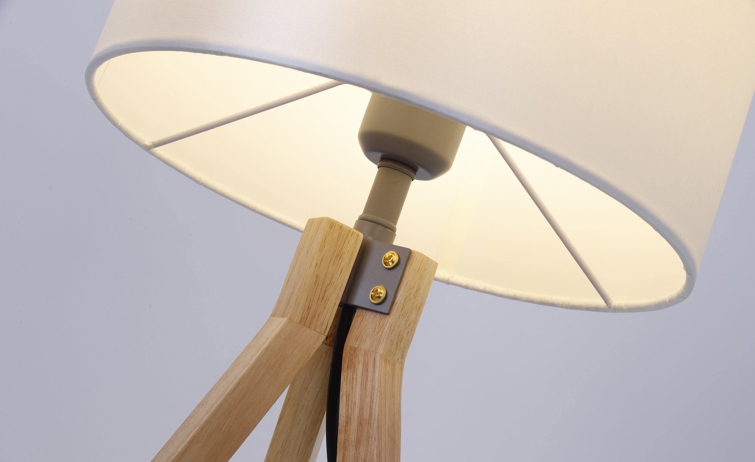 Lampe de table Wanda Bois et Blanc