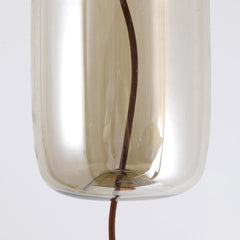 Suspension LED Odalys Verre Transparent fumé