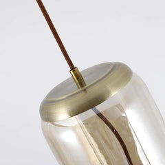 Suspension LED Odalys Verre Transparent fumé