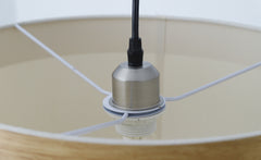 Suspension Lima Crème et Bois clair