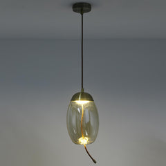Suspension Odalia Verre Transparent fumé